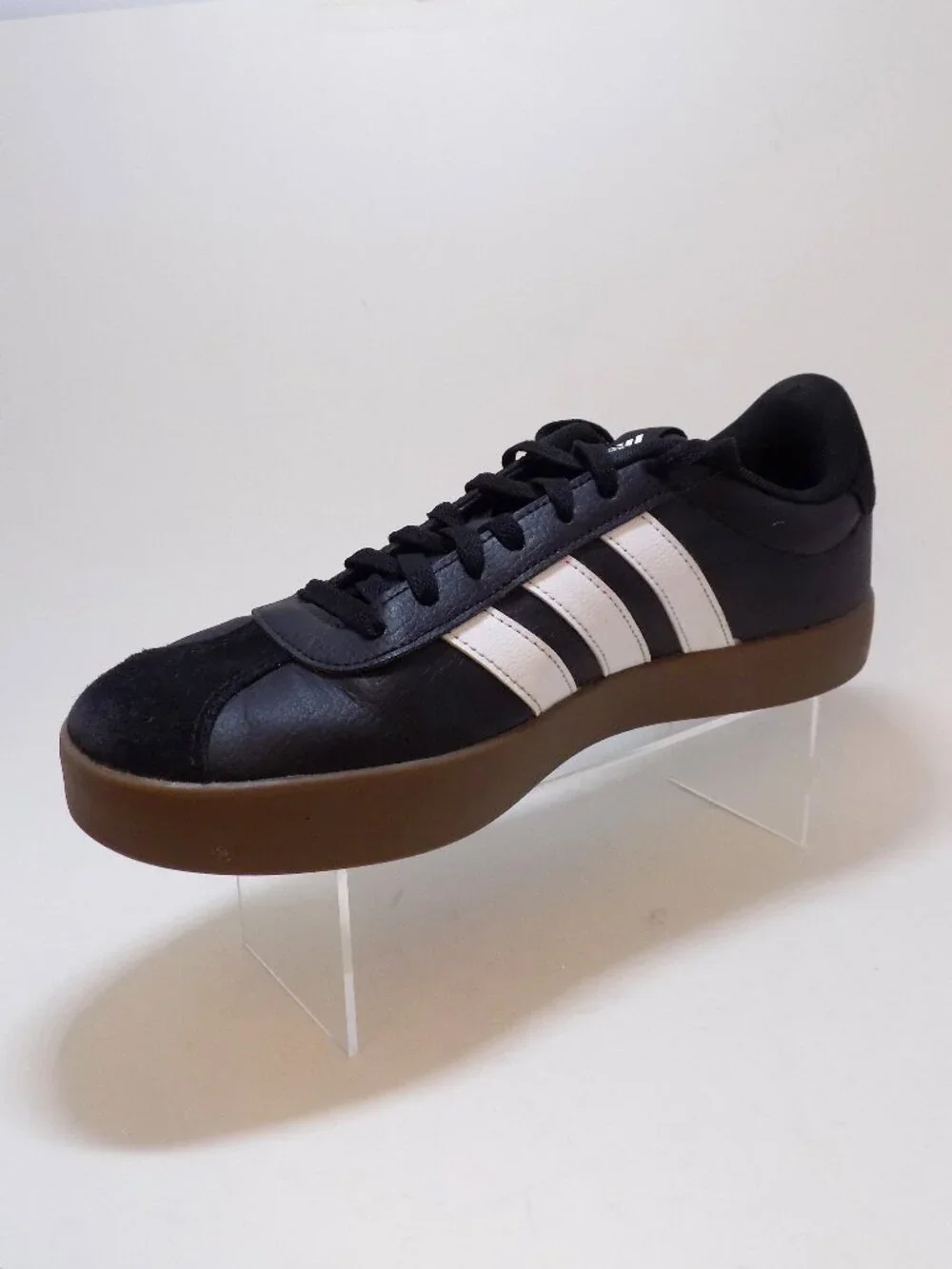 Adidas VL Court 3.0 Black White Gum- Men's Size 11.5